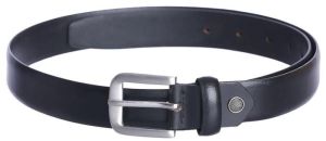 kara black leather casual men belt