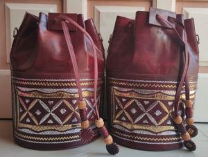 Luxurious Leather Potli Bag