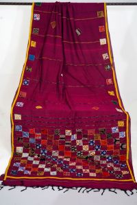 BS-005 Printed Khadi Cotton Baul Saree