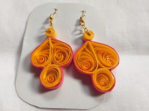 Fancy Quilling Paper Earrings