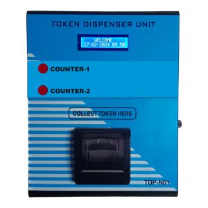 2 Counter Token Dispenser Printer Machine