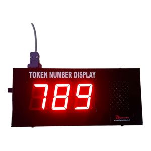2.5 Inch 3 Digits Multi Voices Token Display System