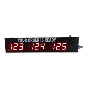 4 inch 3 Digits 3 Window Bell Sounded Token Display System