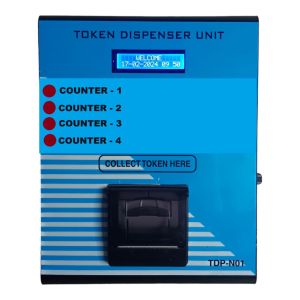 4 Counter Display Synchronised Service Token Dispenser System
