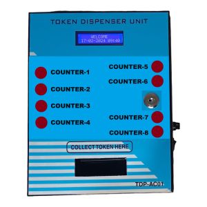 8 Counter Auto Cutter Token Dispenser Printer