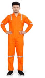 Orange Cotton Boiler Suit