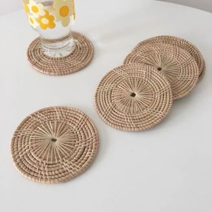 Cane wood tea coaster