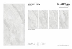 Madero Grey Seamless Collection Glossy Finish Vitrified Tile