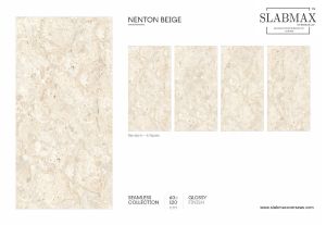 Nenton Beige Seamless Collection Glossy Finish Vitrified Tile
