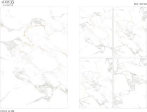 Porce White Glossy Surface Vitrified Tiles