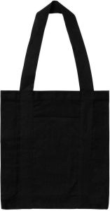 Black Cotton Canvas Carry Bag