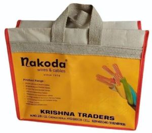 Promotional Electrical Cable Packaging Canvas Bag