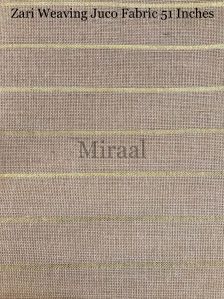 MIRAAL06 Cotton Jute Fabric