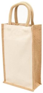 Jute Wine Bottle Bags
