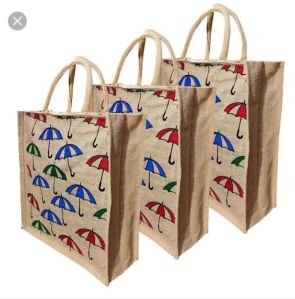 Printed Jute Shopping Bags