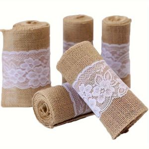 Embroidered Jute Tape