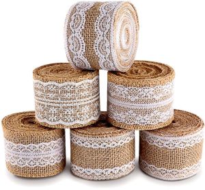 Embroidered Jute Tape
