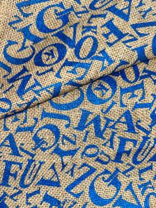 Printed Jute Fabric