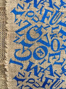 Printed Jute Fabric