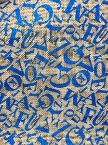 Printed Jute Fabric
