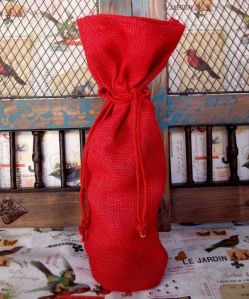 Jute Liquor Bottle Bags