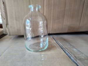 50ml clear molded glass vial