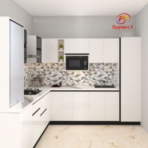 L Shape Modular Kitchen