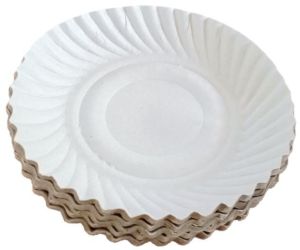 White paper plate