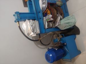 Paper plate making machine with 3 dies and table