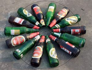 used beer bottle