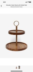 Wooden Cake Stand