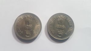 5 rupees Indira Gandhi