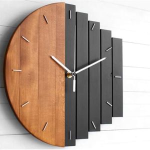 wood clock