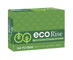 Eco Rise 70 GSM A4 Size Copier Paper White 500 Sheets (Pack of 1 Ream)