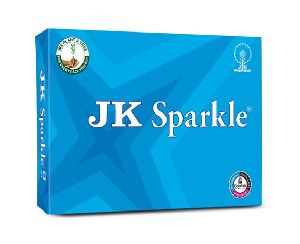 JK Sparkle 70 GSM A4 Size Copier Paper White 500 Sheets (Pack of 1 Ream)