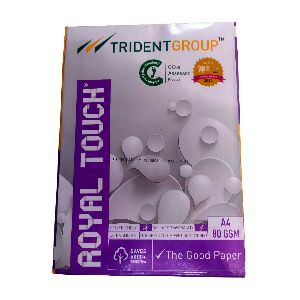Trident Royal Touch 80 GSM A4 Size Copier Paper 500 Sheets White (Pack of 1 Ream)