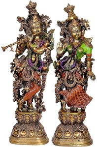 Brass Radha Krishna