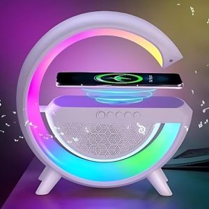 Wireless Charger Lamp with Bluetooth Speaker