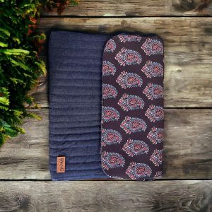 denim quilted laptop sleeve