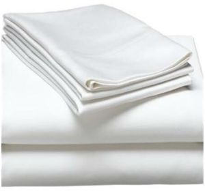 plain hotel bedsheet