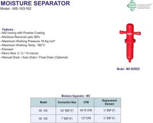 MS 162 & 163 Moisture Separator