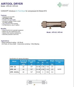 ATD-22 & ATD-44 Air Tool Dryer