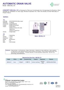 SSD-ZAL-121 Automatic Drain Valve