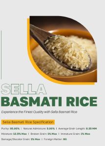 White Sella Basmati Rice