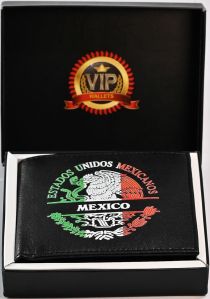 Mens Mexico Cow Hunter Leather Wallet