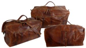 Vintage leather Duffel bags