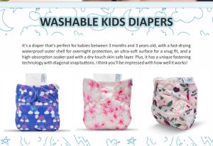 washable kids diapers