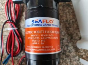 Caravan Boat Yacht ELECTRIC TOILET FLUSH PUMP 12V / 24v