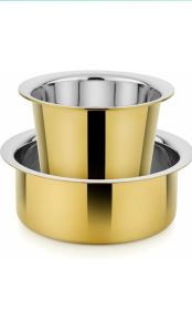 stainless steel golden coating coffee tea dabra set