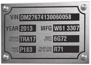 Anodized Aluminum Name Plate